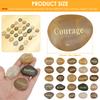 25/50Pcs Natural Engraved Pebble Crystal Agate Engraving Inspirational Letters for Garden Decor Fish Tanks Air Plant Home Decor