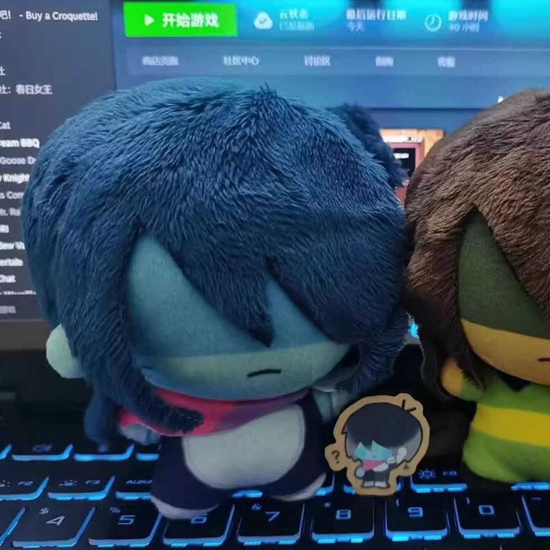 Spel Deltarune Kris Cosplay Sleutelhanger Schattig Karakter Pluche Gevuld Katoenen Pop Rugzak Hanger Sleutelhanger Decoratie