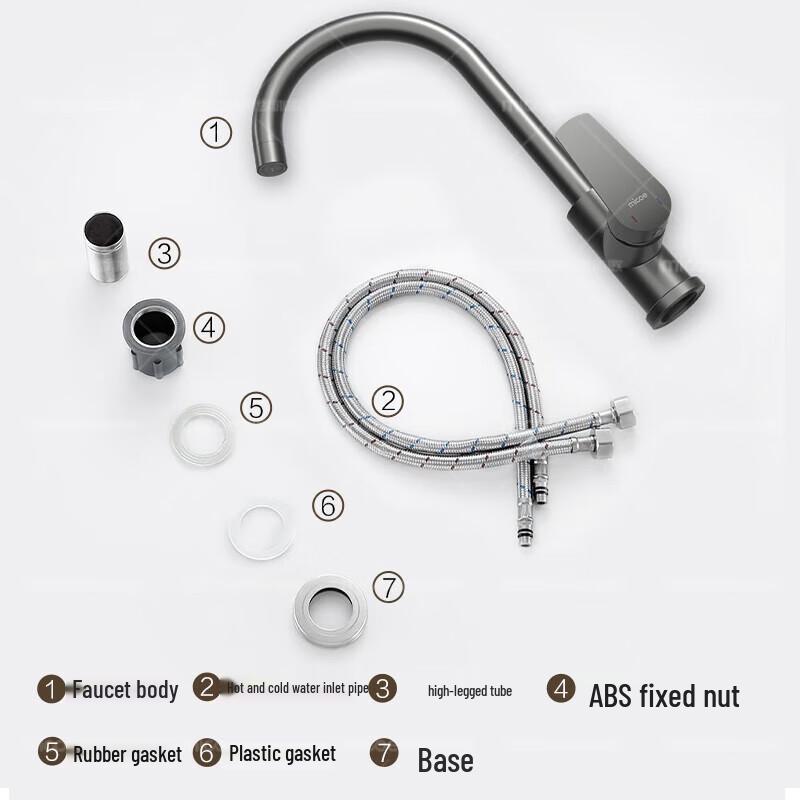 Siji Muge Küchenarmatur 304 Edelstahl Heiß & Kalt Schwenkbar