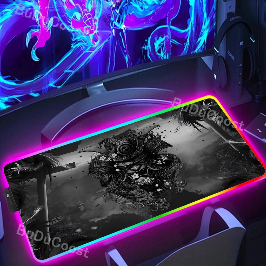 XXL Tastatur PC Japan Samurai Krieger Miyamoto Musashi Mauspads HD Benutzerdefiniert Antiquitäten teclado mouse pad Verriegelte Kante Schreibtischunterlage