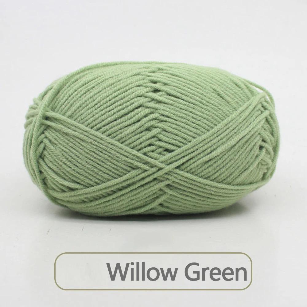 1pc 50g Soft Wool Milk Cotton Yarn Crochet Anti-Pilling Hand Knitting Thread For Cardigan Scarf Hat Baby Sweater Doll Supplies