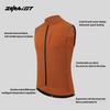 ZYKNIGT Cycling Vest, Unisex Cycling Jacket Windproof and Waterproof Cycling Jersey Double Zipper Sleeveless Cycling Top