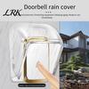 Home Security Doorbell Accessory Weatherproof Cover, Transparent Rain Shield for Wireless Guard Outdoor, Waterproof Protective Case Wall Mounted Bell
