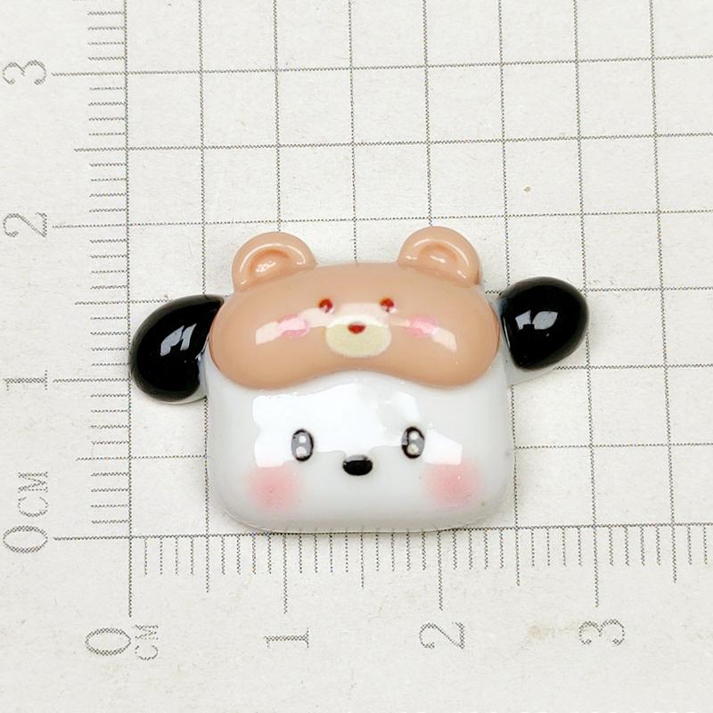 10Pcs New Cute Cartoon Eye Mask Sleep Animal Kitten Resin Scrapbook Diy Jewelry Party Children Hairpin Decorate Accessories A26