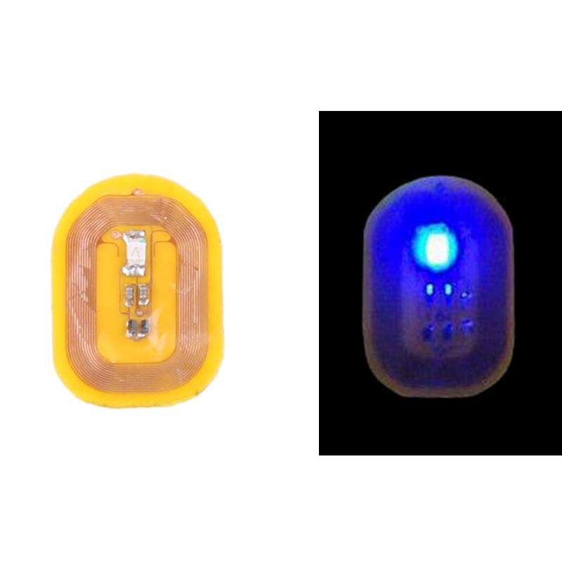 NFC Flash Nail Sticker LED Nail Chip for Smart Luminous Light Nail Sticker Color Gel Nail Polish with Multicolored Chip