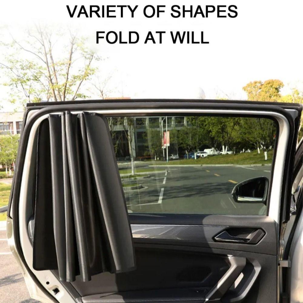 Double Sided Magnetic Car Curtain Magnetic Opaque Car Sun Shade Car Side Window Curtain  Sedan