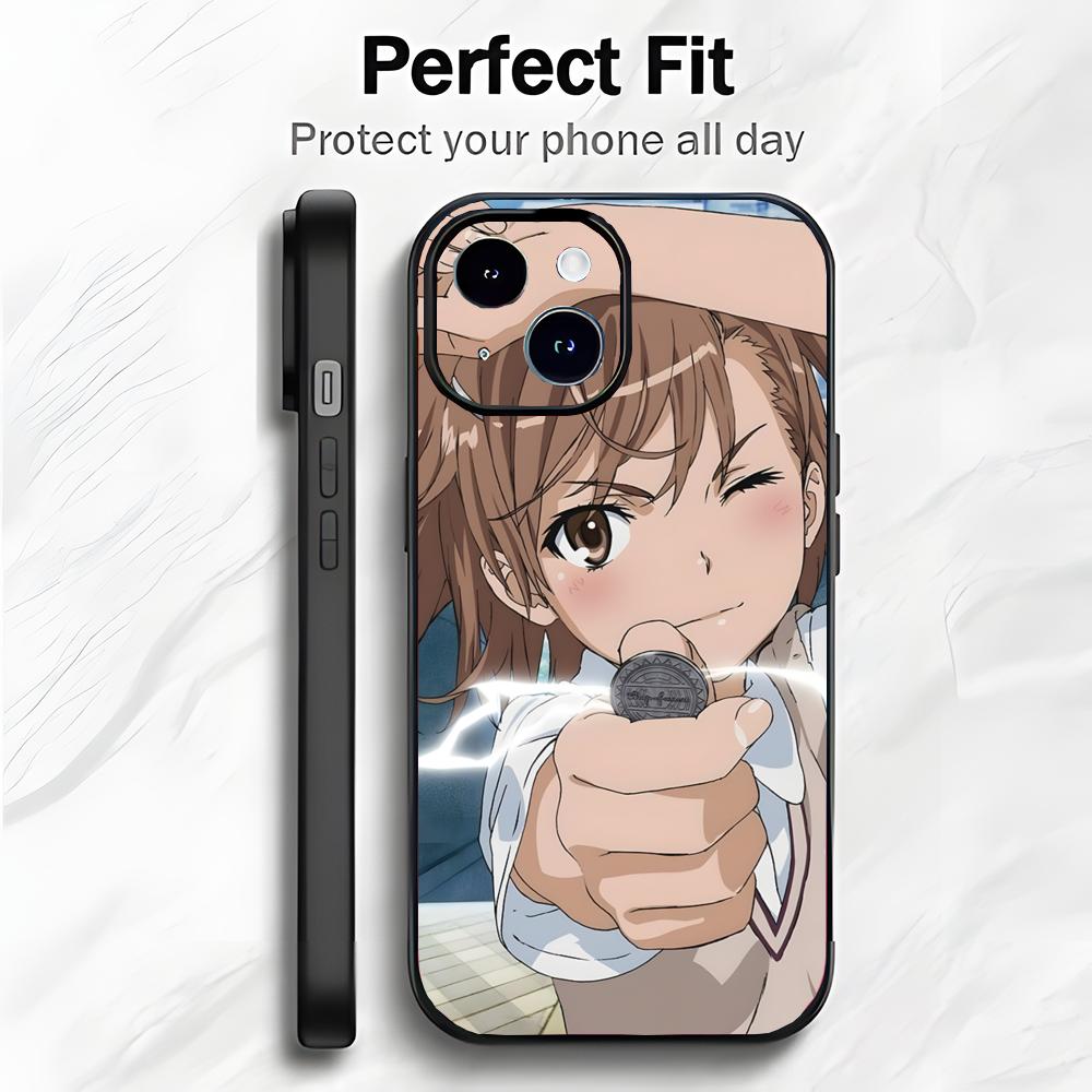Cool Anime A-A Certain Scientific Railgun Phone Case Phone Case Soft Packaging Lightweight For iPhone17 16 15 14 13ProMax iphone12promax