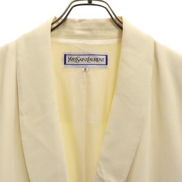 YVES SAINT LAURENT tailored jacket S Ivory system Women Used