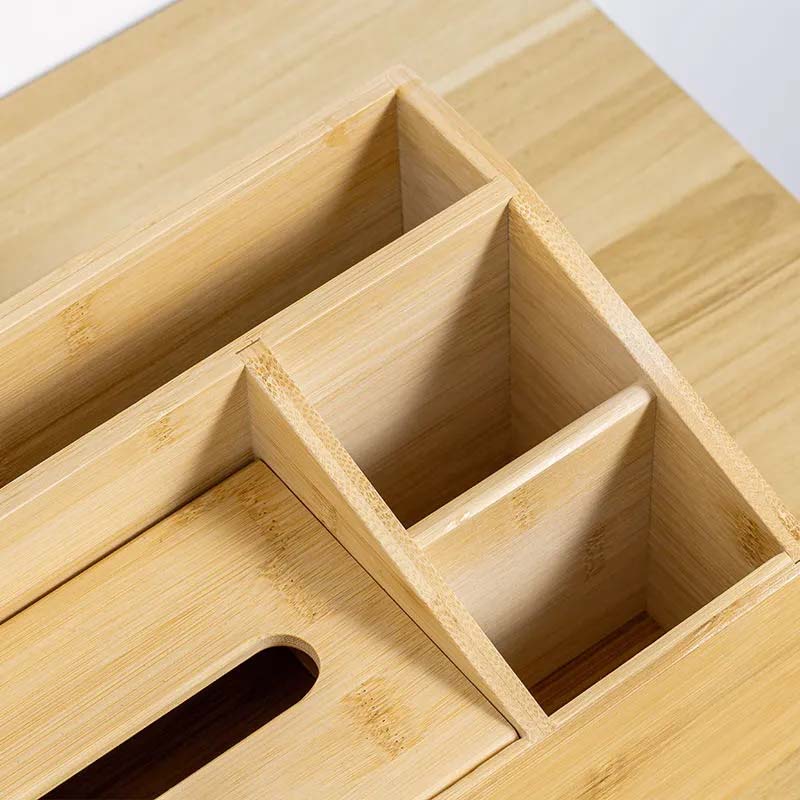 Multifunctional Tissue Box Home Living Room Creative Wood Paper Box Table Desktop Organizer Decorative Craft Ornament Remote Control Key Storage Case