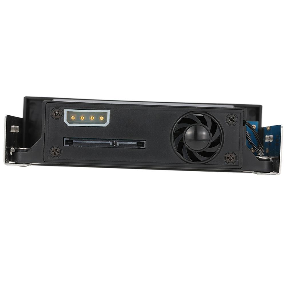 Internal Single Bay Mobile Rack Enclosure with LED Indicator Light Support Hot Swap for 2.5 3.5inches SATA HDD SSD Fit