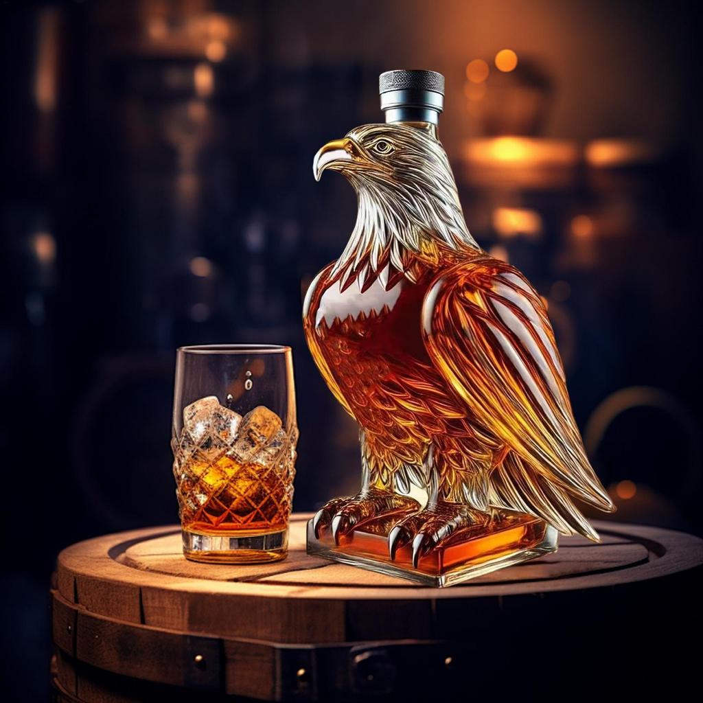 Whiskyflaschen Whisky Adler Glas Karaffe Lustiges Sammlerstück Spirituosenbehälter für Zuhause Rotwein Bier Sammler Junggesellenabschied