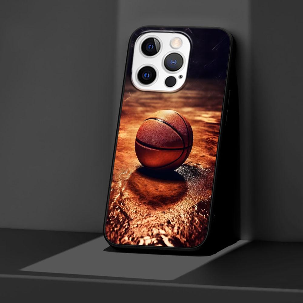 Basketball Basket Sports Case for Apple iPhone 14 11 7 SE 2020 8 X XS 13 12 Mini XR 15 Pro Max Silicone Black Soft Phone Cover