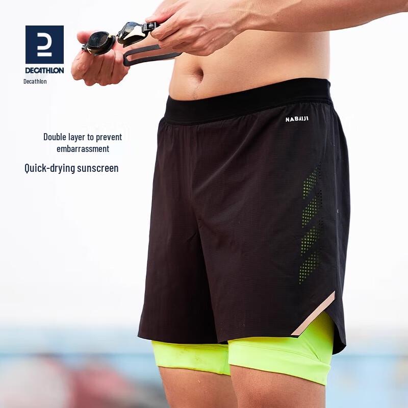 Decathlon Men s Quick-Dry Swim Shorts One Size / 50