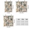 1pc Monstera Deliciosa Floral Print Shower Curtain, with 12 Hooks, Machine Washable, for Shower Partition and Privacy Protection
