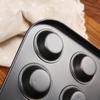 Non Stick 24 Hole Mini Cup Baking Pan Carbon Steel Pudding Cake Mold Household Baking Utensils Black
