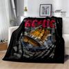Rocková kapela AC/DC retro potištěná deka Flange hřejivá deka piknikové deky cubre cama throw deka podšívka do postele dárek k narozeninám
