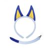 Sheepdog Costume Set Dog Ears Headband Bowtie Tail Nose Tutu Skirt for Kids Halloween Costume Cosplay Party