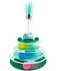 Mersjo THEODORE'S TOWER Interactive 3-Level Cat Toy with Balls and Feather (25x18.5x30 cm)