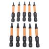 10 Pcs Triangular Screwdriver Bit Set 50mm Length 14 Inch Hex Shank S2 Alloy Steel Magnetic