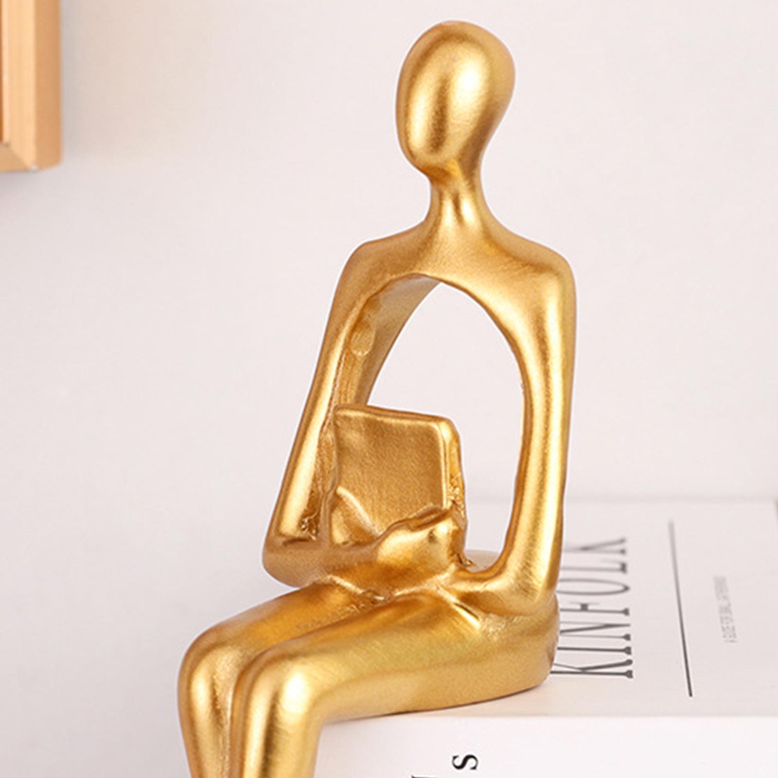

3pcs Sitting Thinker Statue Desktop Ornaments Resin Abstract Figure Statue Christmas Gifts Home Decor for Office Study China Mainland