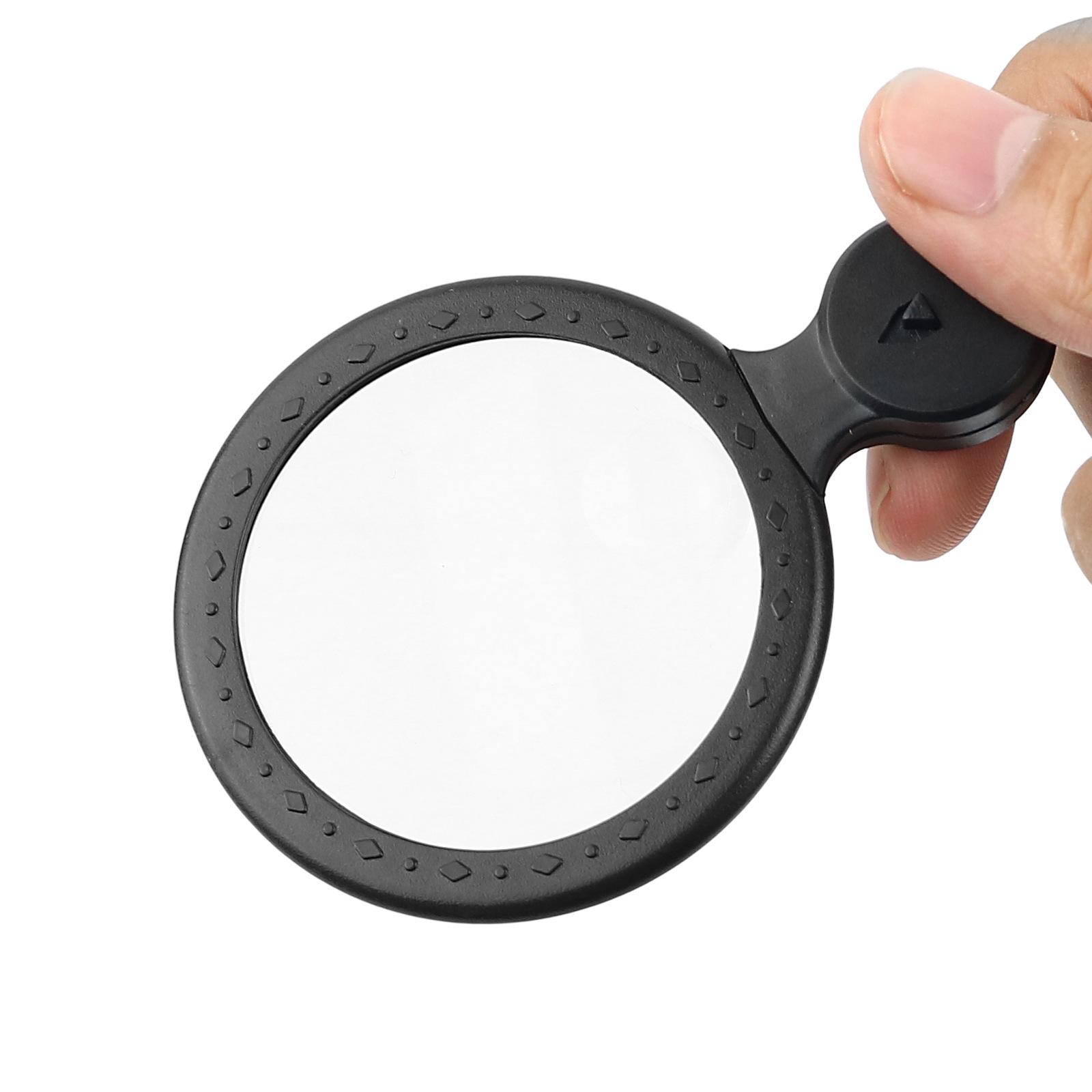 

Portable Handheld Magnifier 4X 8X Pocket Magnifying Glass with Led Reading Monocle Jewelry Loupe Gift Glasses Lupe 4x 8x