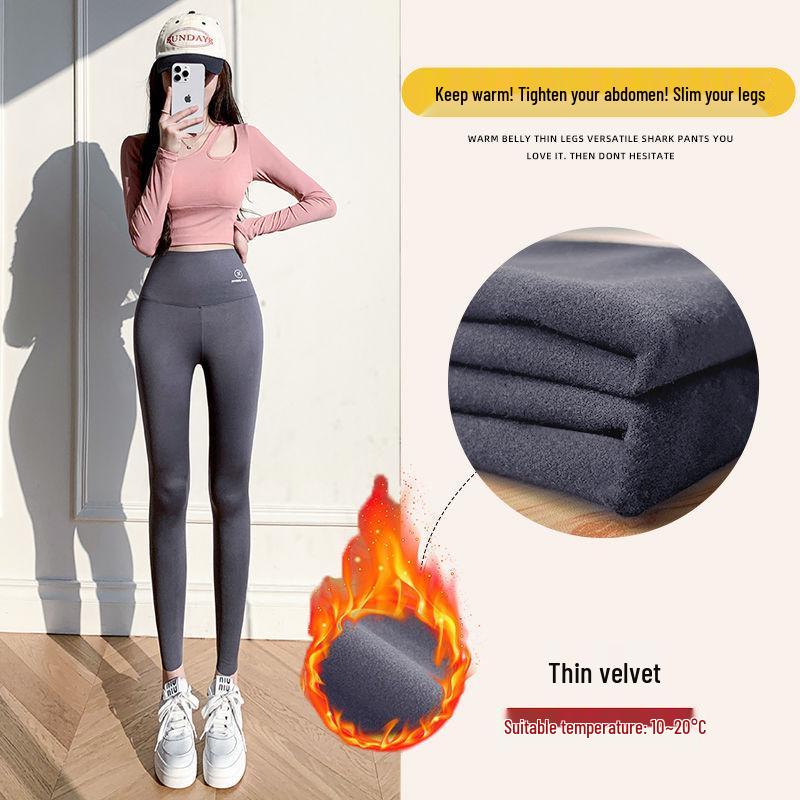 

Жіночі легінси з високою посадкою на флісовій підкладці: Теплі, Стягуючі, Штани для йоги на осінь та зиму M 80-100 lbs