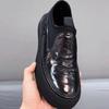 Loafers Men's 2025 Spring New Men's Shoes Platform Leather Shoes British Style Increase Round Head One Pedal Lazy Shoes Tide