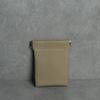 Top Layer Cowhide Earphone & Data Cable Storage Bag with Card Holder & Spring Clip Coin Purse