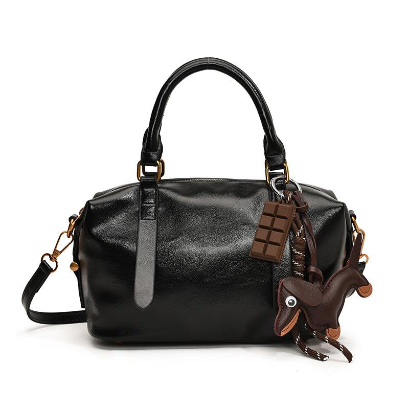 Vintage Premium Maillard Handbag Female Tide Commuter Versatile Boston Bag Casual Messenger Bag