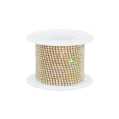 Rhinestone Link Chain Craft Jewelry Necklaces Cup Chains Colorful Shiny Trimming Sewing Supplies Accessories Decorations