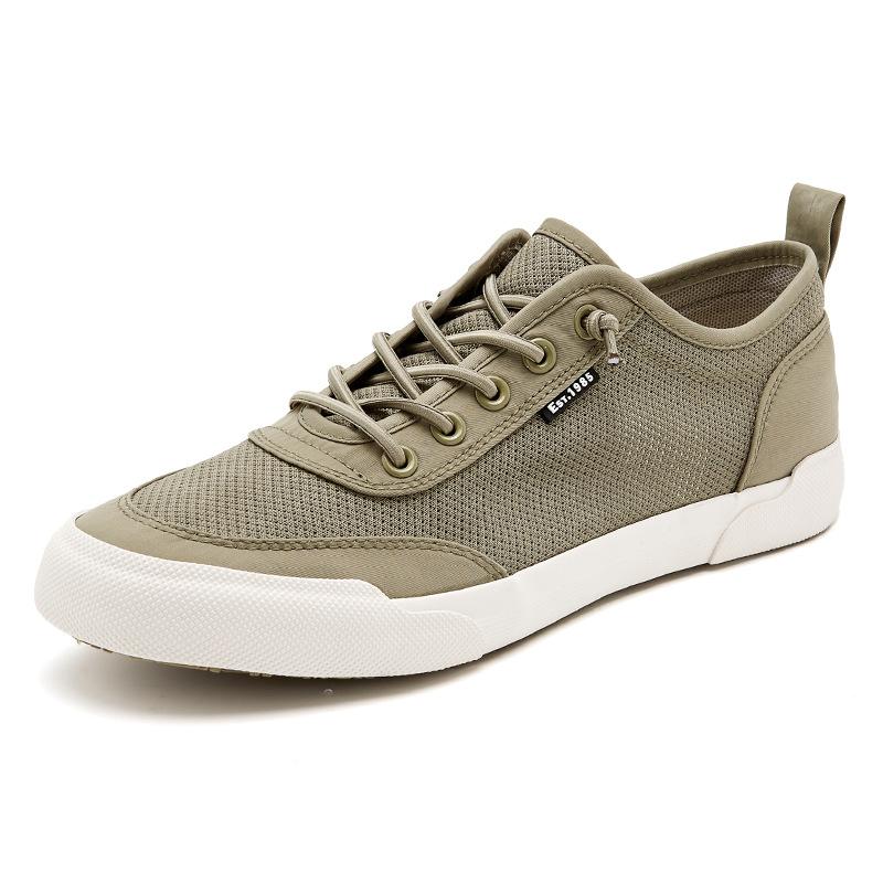 New Summer Men's Shoes Korean Style Fashion and Versatile Casual Mesh Shoes Mesh Breathable Board Shoes