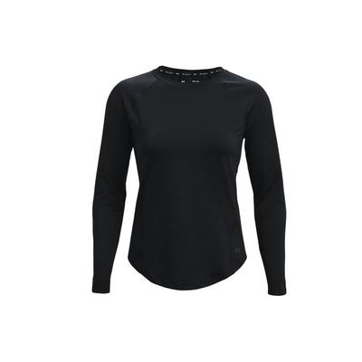 Casual Round Neck Running Training Long Sleeve T-Shirt Women Tops Black 1368179-001