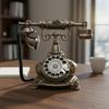 Vintage Rotary Telephone Decorative Design Antique Desk Phone Retro Landline Phone Hands-Hands-Free Antique Landline Telephone