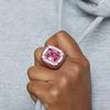Swarovski Cuscino Portaanelli Personalizzato Dulcis Taglio Cristallo Sintetico Rosa Anelli da Donna 5609721