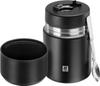 Zwilling Henckels ZWILLING Jar 700ml Soup Lunch Bento Stainless Steel Keeps Food Hot and Cold Japanese ZWILLING THERMO J.A. "Food Black" [Official