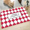 Merry Christmas Entrance Door Mat Christmas Tree Santa Claus Print Carpet Home Decor Living Room Rug Bathroom Non-slip Floor Mat
