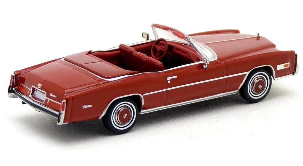 Brekina Maßstab HO Maßstab Cadillac Eldorado Cabrio 1975 Rot Diecast Modellauto 1/87