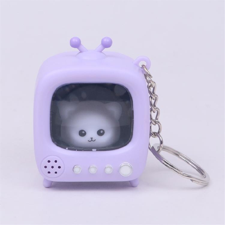 Novelty Television Keychain Glowing Doll Backpack Hanging Decoration For Night Visibility Camping Gear Kids Room
