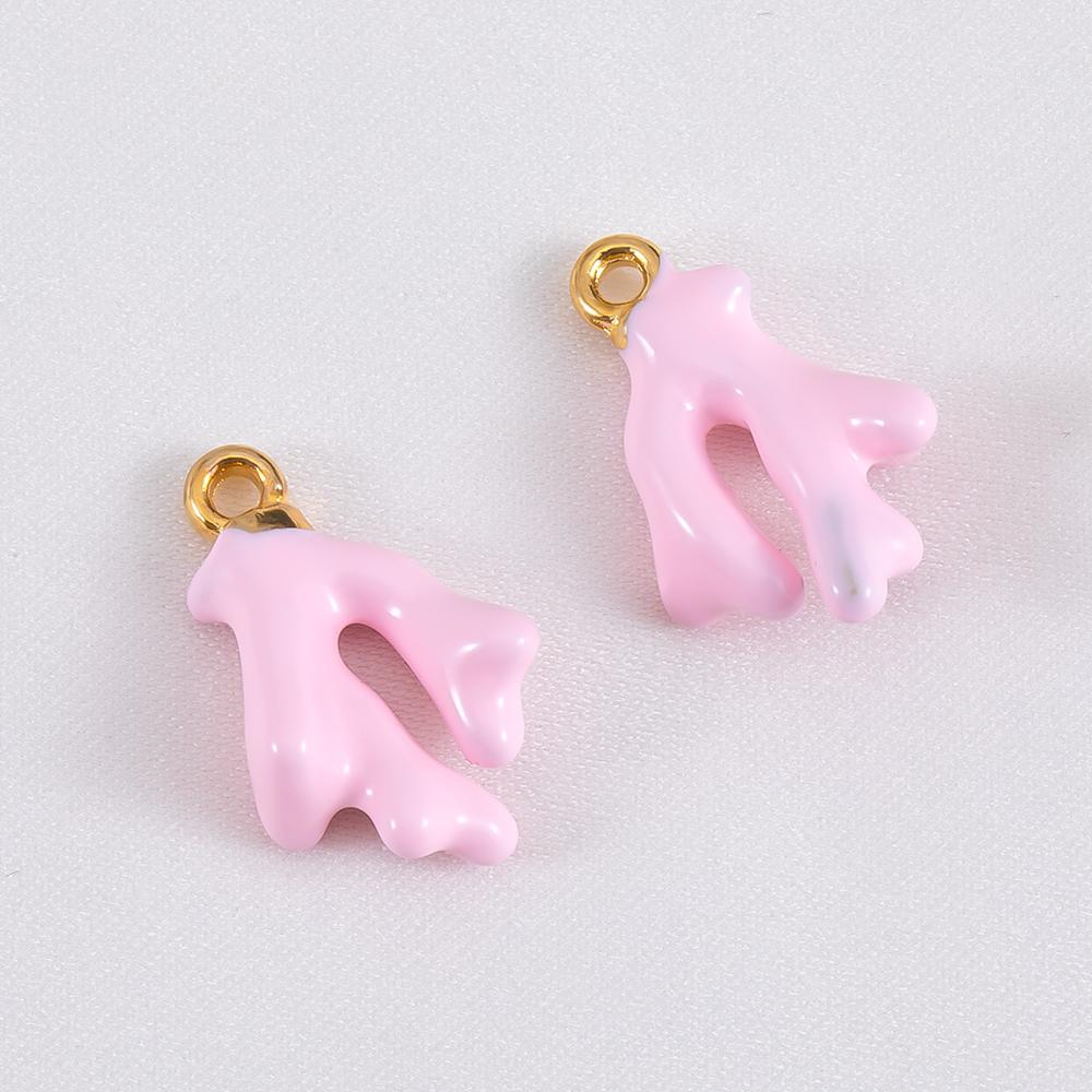 10pcs Cute Green Purple Pink Enamel Ocean Crab Conch Fishtail Heart Charms Alloy Pendants DIY Necklace Bracelet Jewelry Findings