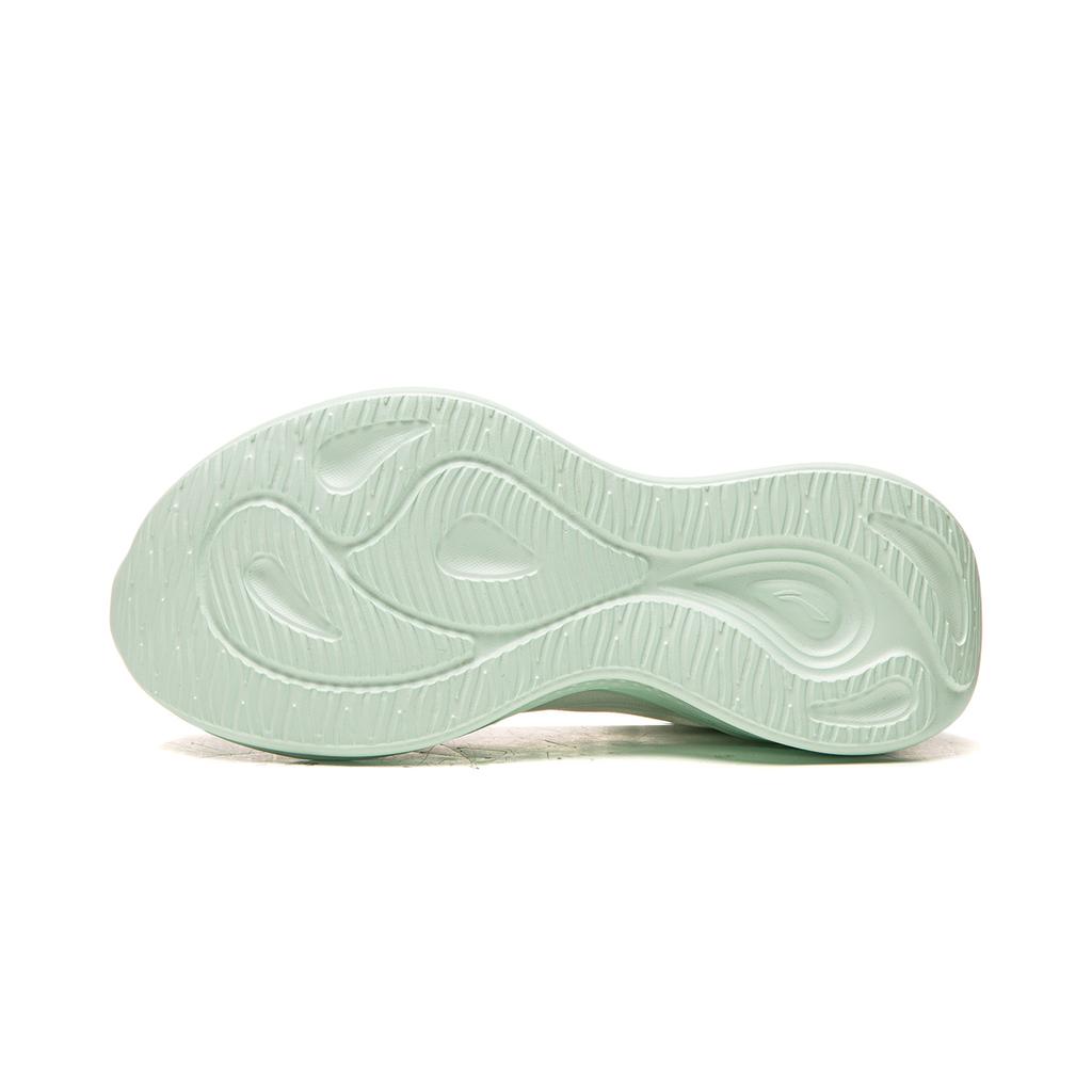 LiNing Lingbo 2 Dicke Sohle Erhöhte Höhe Weicher Rückprall Laufschuhe Damen Sneaker Himmelblau Cremeweiß ARSW042-2