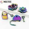Meetee 2/5/8 Bucăți Cataramă Metalică Colorată cu Blocare pentru Geantă de Mână Portofel Cutie de Monede Cataramă Padlock Decorativ Accesorii Hardware Înlocuibile pentru Genți