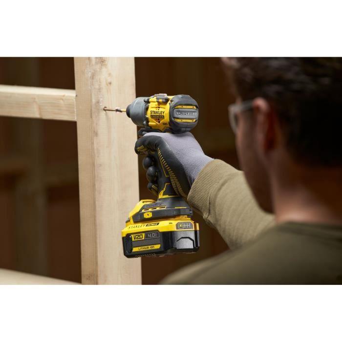 Visseuse À Impact Sans Fil - 18V - STANLEY FATMAX V20 - SFMCF830B-XJ - Brushless - 203Nm - Sans Batterie