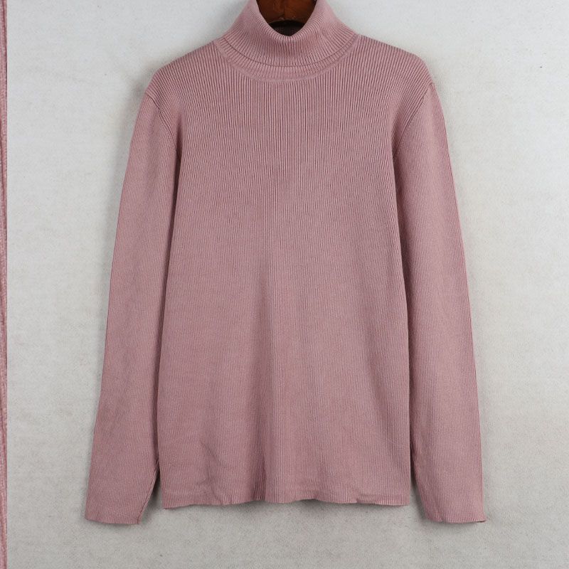 Autumn and Winter New Arrival Export European and American plus Size Women's Clothes Turtleneck Long Sleeves Knitwear Bottoming Sweater Inner Wear