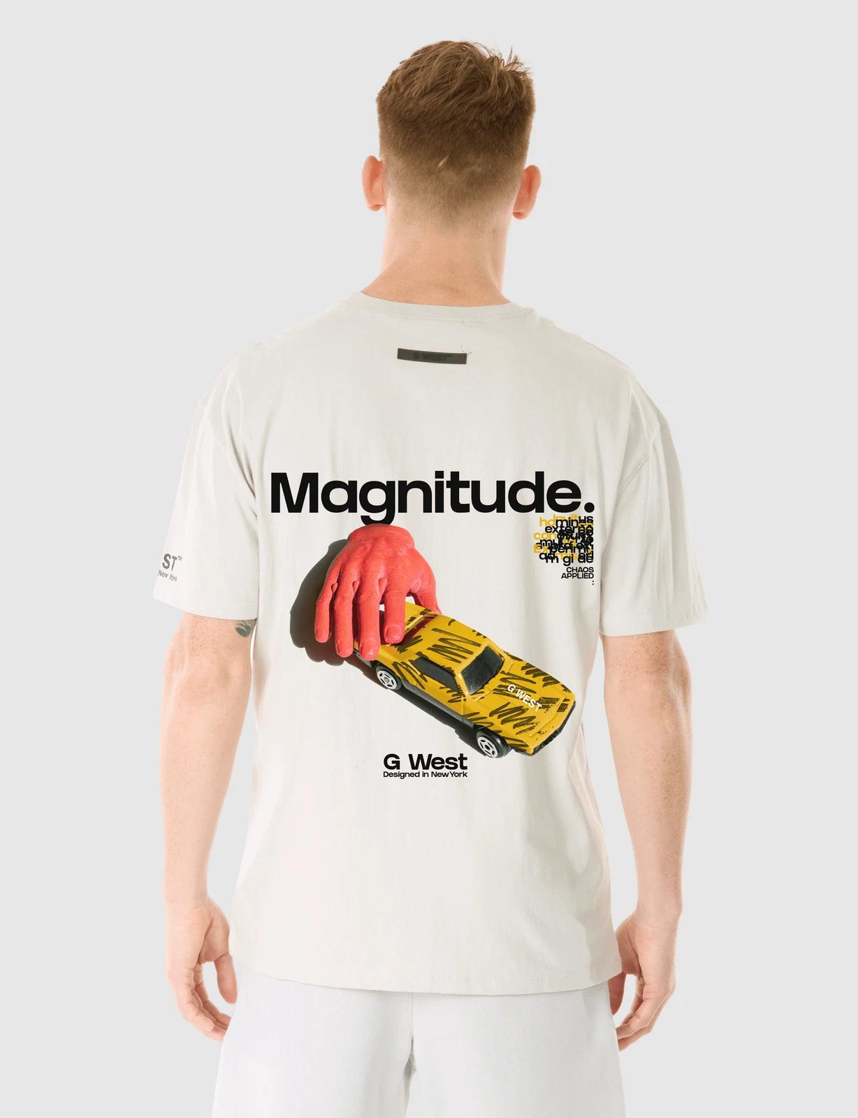 G WEST MAGNITUDE T-SHIRT - GRAY VIOLET M