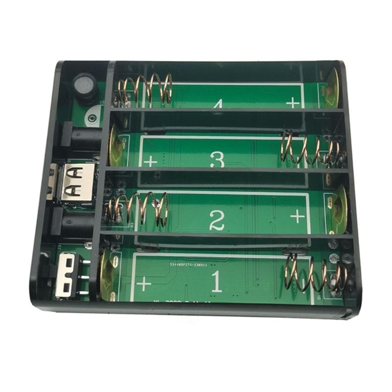 

Power Bank 4 шт. 3,7 В 18650 Перезаряжаемый аккумулятор Зарядный кейс для устройств с выходом 16 В 5 А Кейс для аккумуляторов 18650 1