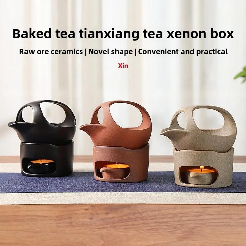 Ceramic Roasted Tea Stove Retro Household Tea Perfumer Baked Awakener Candle Heating Roasted Tea Stove