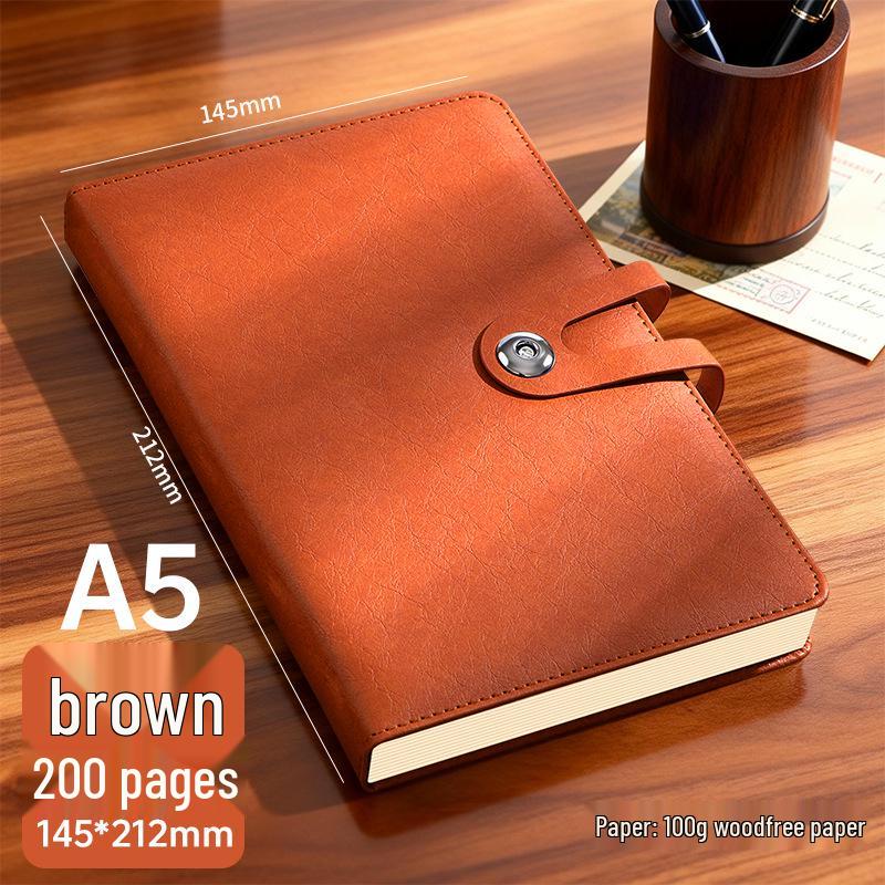 A5 Custom Logo Engraved Thickened Business Office Notebook