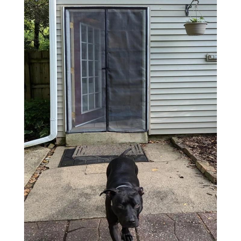 Strong Magnetic Door Mosquito Net Screen Mesh Custom Size Black,White,Gray Curtain Fly Insect Auto Closing Invisible for Outdoor