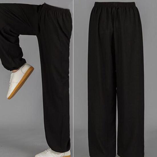 Men Pants Solid Color Elastic Waist Modal Casual Spring Trousers for Daily Wear