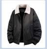 2025 Retro Fur Collar White Duck Down Winter Jacket with Fleece Lining - Thick, Warm, and Loose Niche Outerwear
